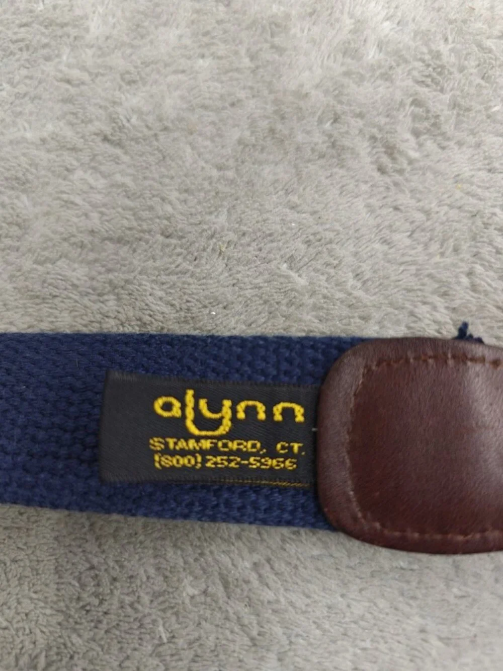 Alynn Margarita Theme Canvas Ribbon Belt Sz 30/34 Leather Ends  Vintage
